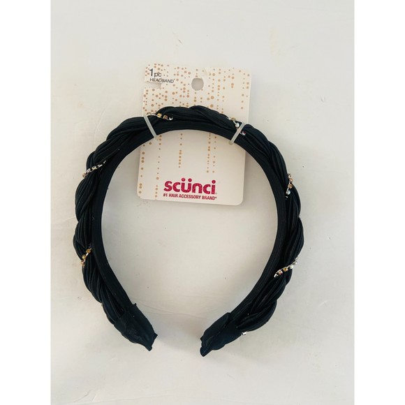 SCUNCI BLACK HEADBAND - Picture 1 of 1